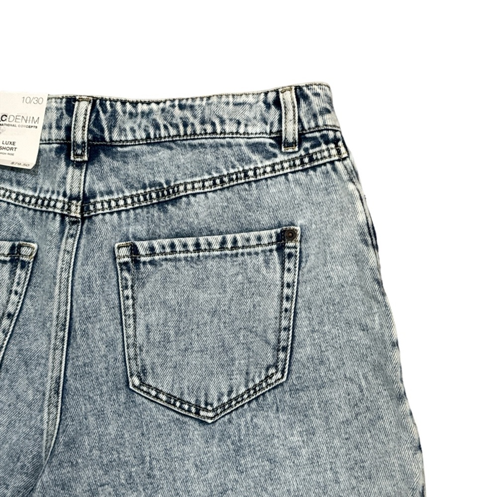 INC International Concepts Embroidered Denim High Rise Boho Jean Shorts - Picture 10 of 12